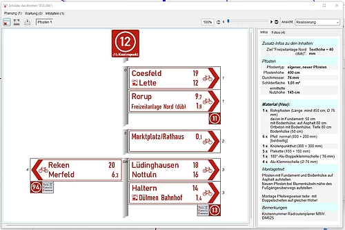 Planung Schilderinhalte