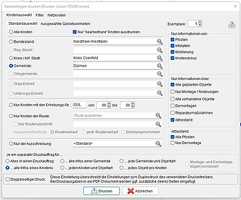 Planung Katasterdruck